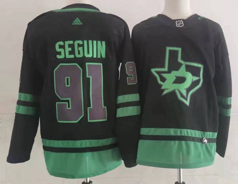 Dallas Stars SEGUIN #91 Black NHL Jersey 02