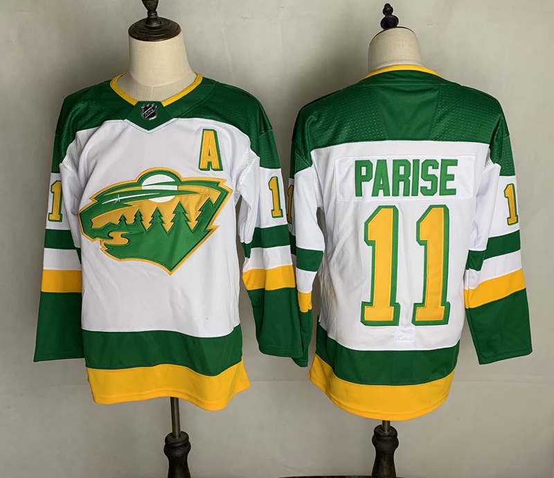 Minnesota Wild PARISE #11 White NHL Jersey