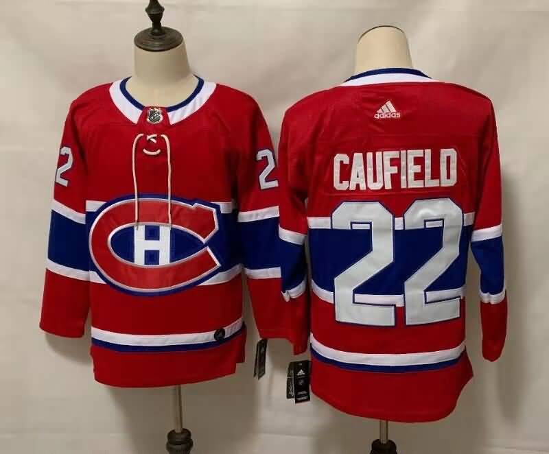 Montreal Canadiens CAUFIELD #22 Red NHL Jersey