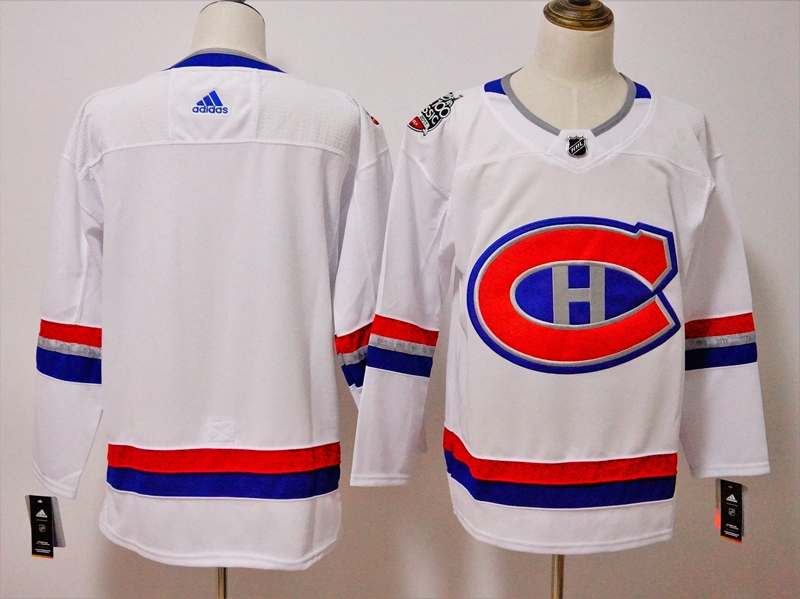 Montreal Canadiens Custom White NHL Jersey 02