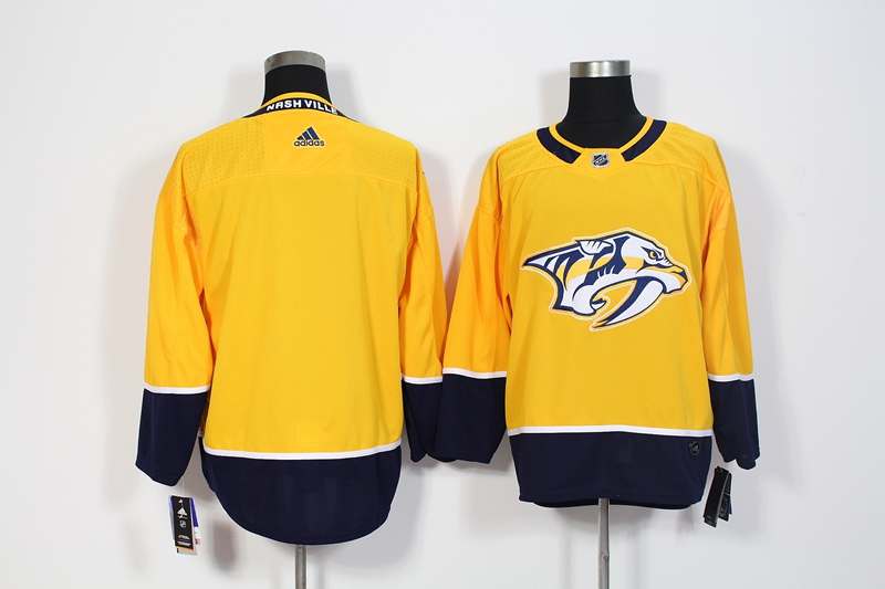Nashville Predators Custom Yellow NHL Jersey