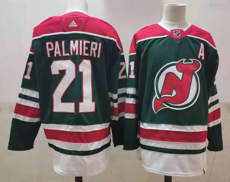 New Jersey Devils PALMIERI #21 Green NHL Jersey