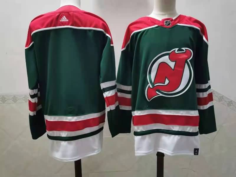 New Jersey Devils Custom Green NHL Jersey