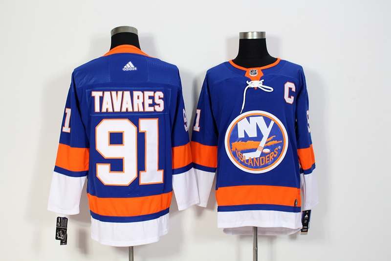 New York Islanders TAVARES #91 Blue NHL Jersey