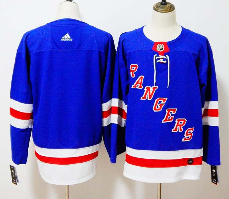 New York Rangers Custom Blue NHL Jersey