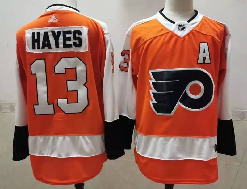 Philadelphia Flyers HAYES #13 Orange NHL Jersey 02