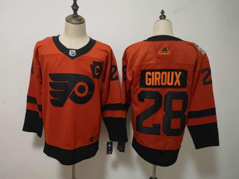 Philadelphia Flyers GIROUX #28 Orange NHL Jersey 02