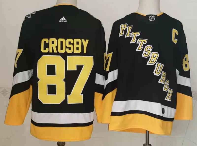 Pittsburgh Penguins CROSBY #87 Black NHL Jersey 03