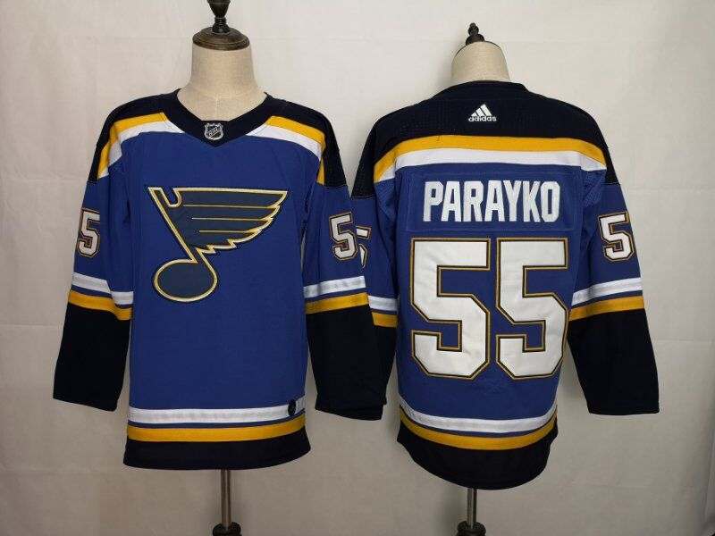 St Louis Blues PARAYKO #55 Blue NHL Jersey