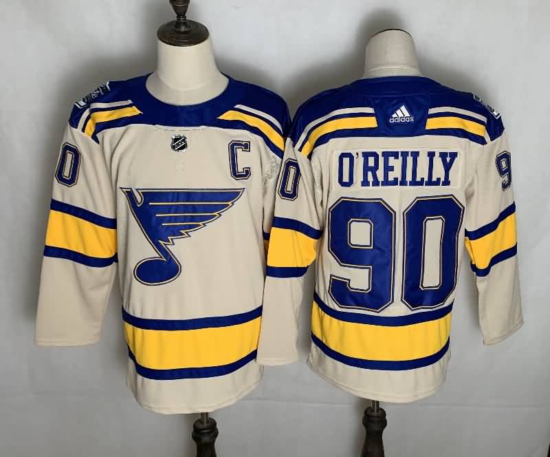St Louis Blues OREILLY #90 Cream NHL Jersey