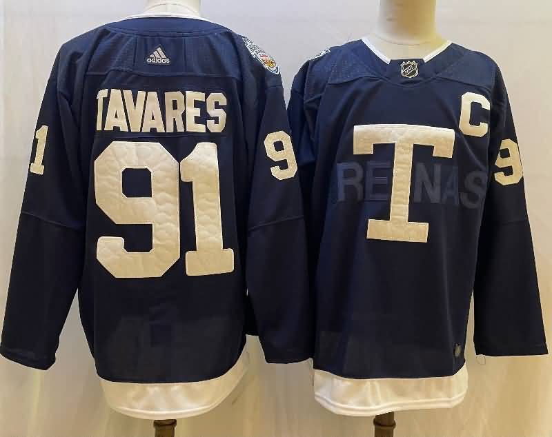Toronto Maple Leafs TAVARES #91 Dark Blue NHL Jersey