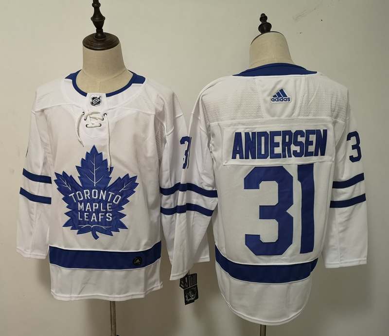 Toronto Maple Leafs ANDERSEN #31 White NHL Jersey