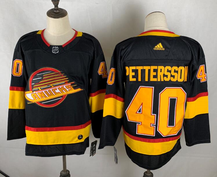 Vancouver Canucks PETTERSSON #40 Black NHL Jersey