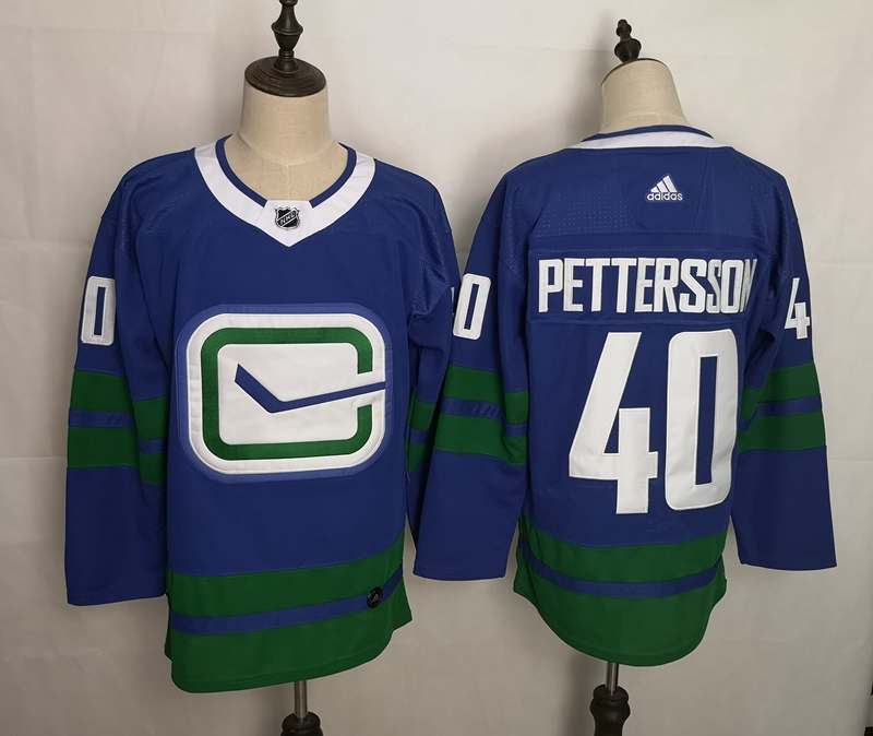 Vancouver Canucks PETTERSSON #40 Blue NHL Jersey