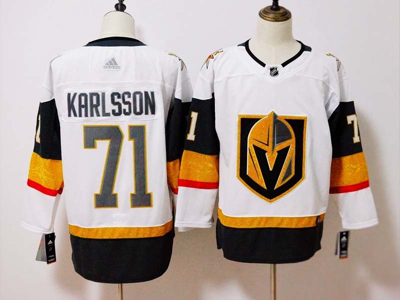 Vegas Golden Knights KARLSSON #71 White NHL Jersey