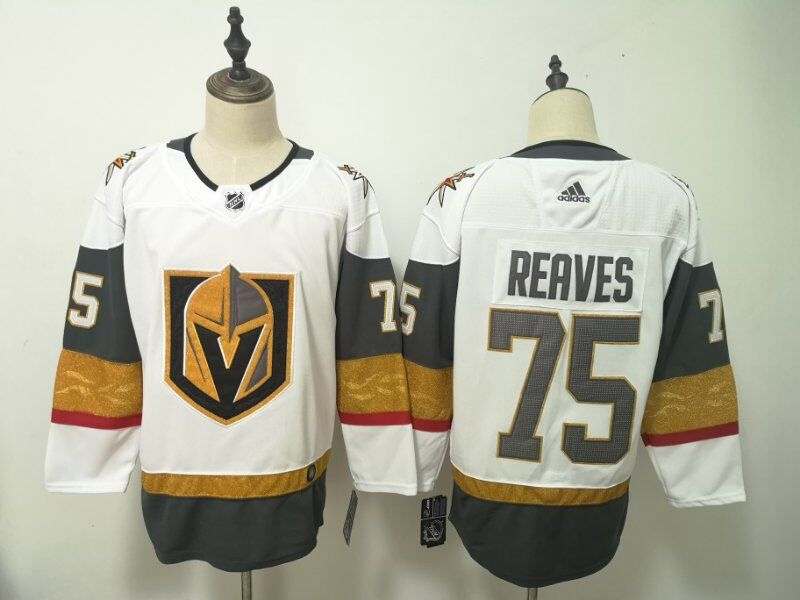 Vegas Golden Knights REAVES #75 White NHL Jersey