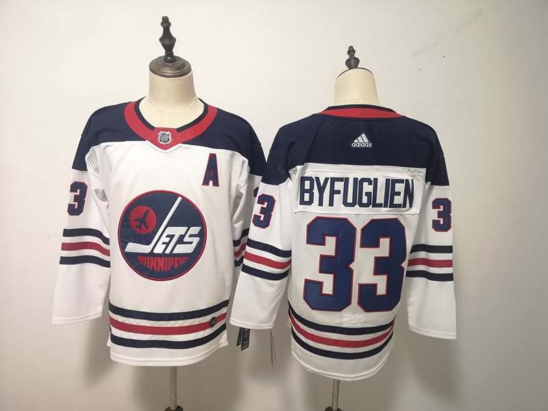 Winnipeg Jets BYFUGLIEN #33 White NHL Jersey 02