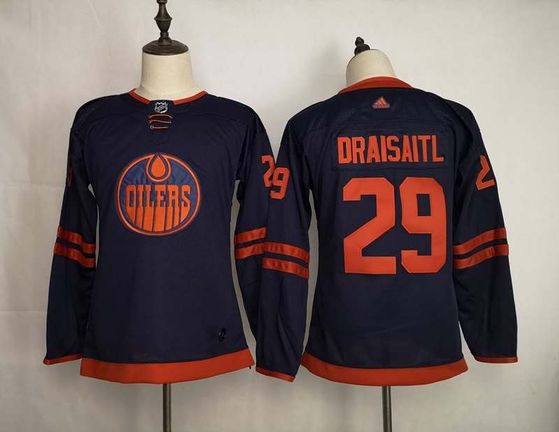 Edmonton Oilers DRAISAITL #29 Dark Blue Women Classics NHL Jersey