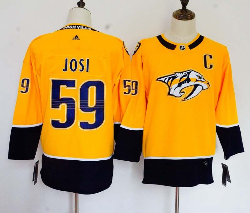 Nashville Predators JOSI #59 Yellow Women NHL Jersey