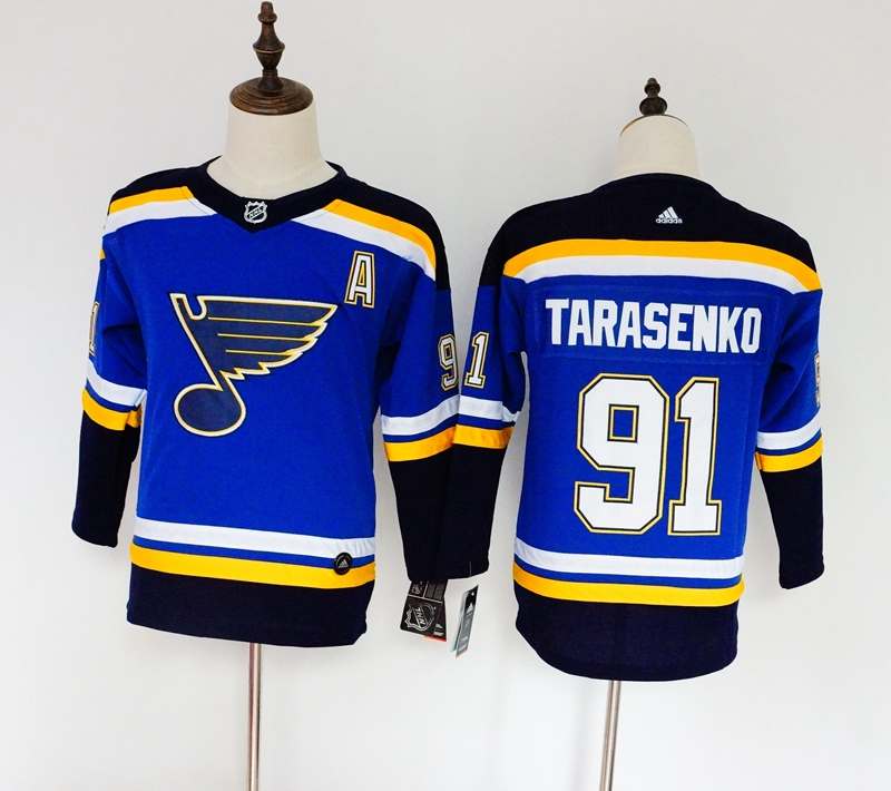 St Louis Blues TARASENKO #91 Blue Women NHL Jersey