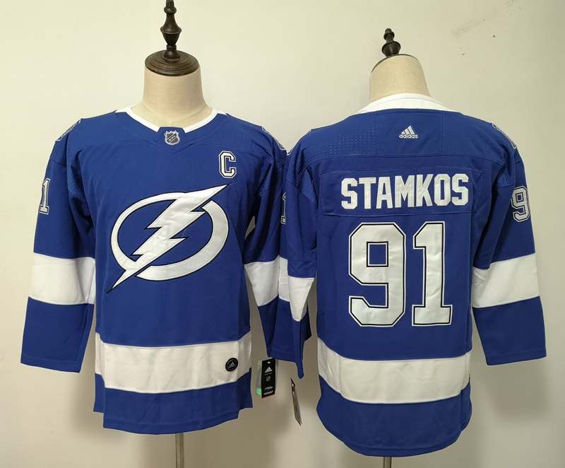 Tampa Bay Lightning STAMKOS #91 Blue Women NHL Jersey