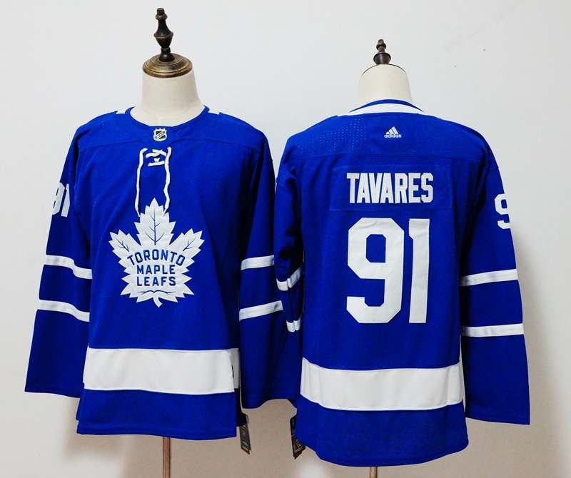 Toronto Maple Leafs TAVARES #91 Blue Women NHL Jersey