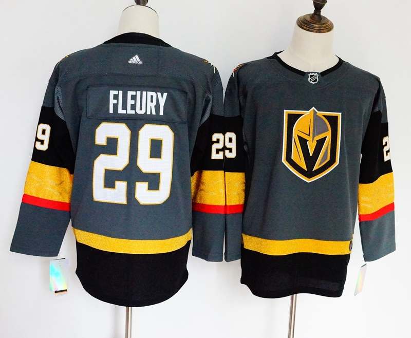Vegas Golden Knights FLEURY #29 Grey Women NHL Jersey
