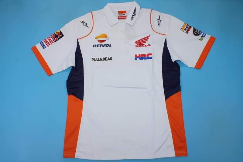 AAA(Thailand) Honda 2021 White Polo Soccer T-Shirt