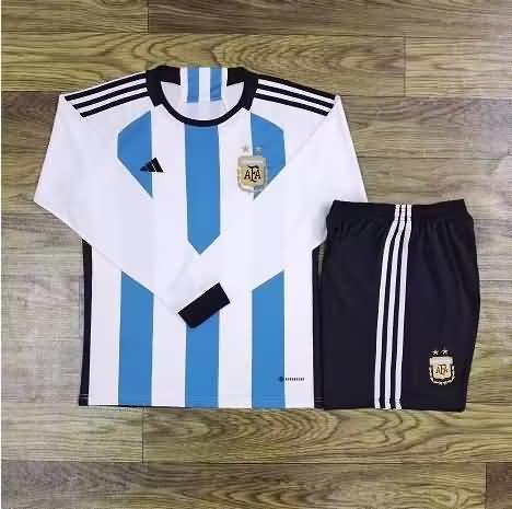 Argentina 2022 Home Long Slevee Soccer Jersey