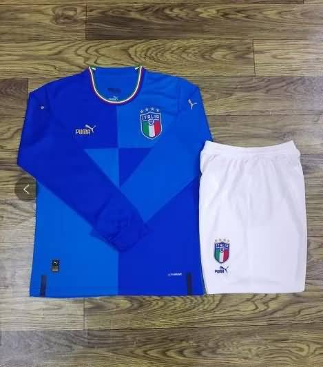 Italy 2022/23 Home Long Slevee Soccer Jersey