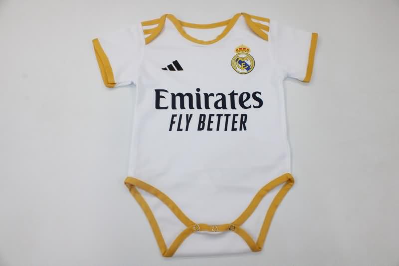 AAA(Thailand) Real Madrid 23/24 Home Baby Soccer Jerseys