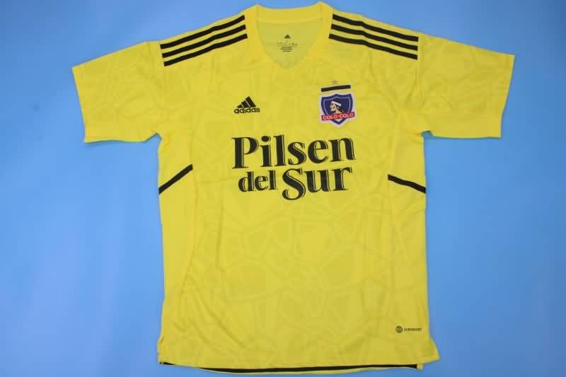 AAA(Thailand) Colo Colo 2022 Goalkeeper Yellow Soccer Jersey