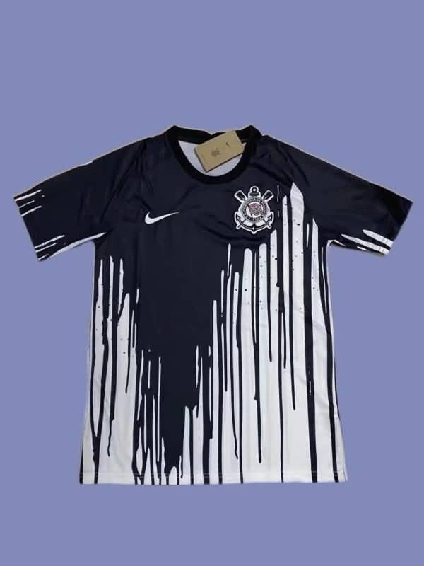 AAA(Thailand) Corinthians 2022 Black White Soccer Jersey