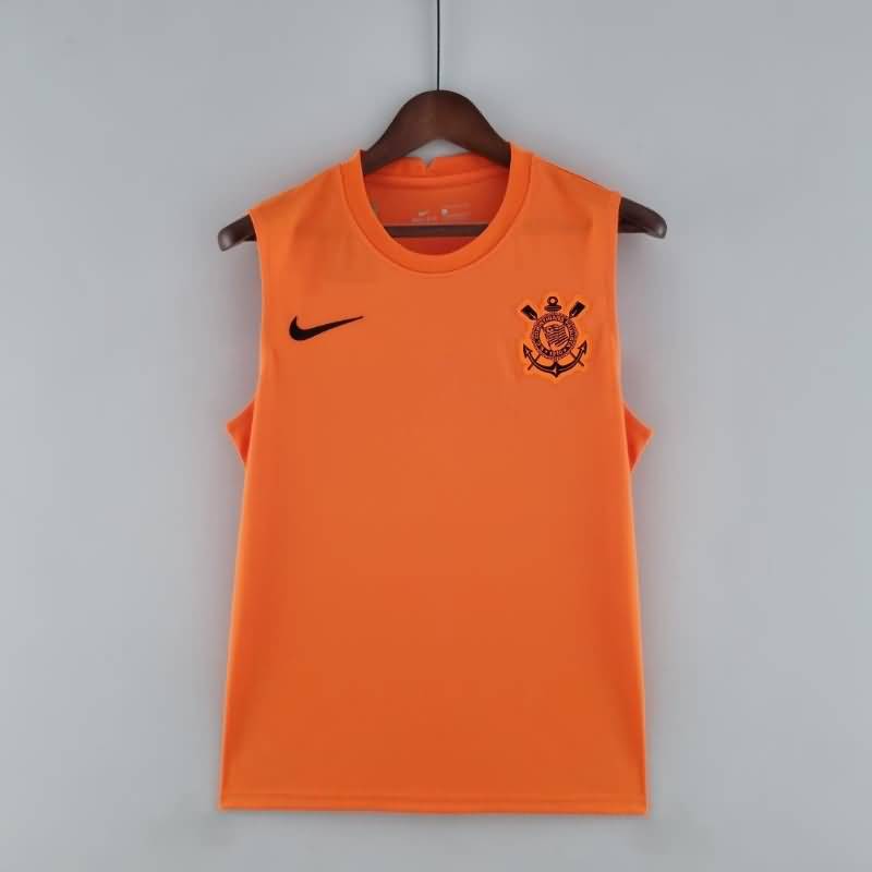 AAA(Thailand) Corinthians 2022 Orange Vest Soccer Jersey