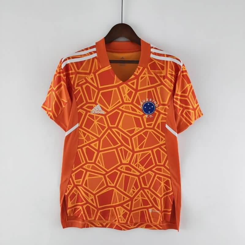AAA(Thailand) Cruzeiro 2022 Goalkeeper Orange Soccer Jersey