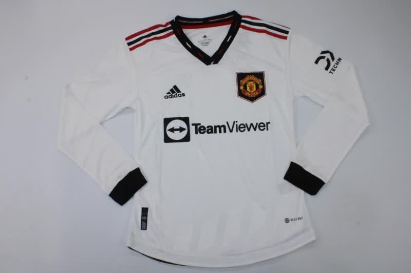 AAA(Thailand) Manchester United 22/23 Away Long Sleeve Soccer Jersey(Player)