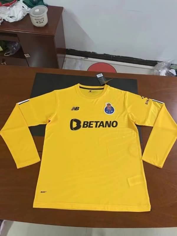 AAA(Thailand) Porto 22/23 Goalkeeper Yellow Long Slevee Soccer Jersey