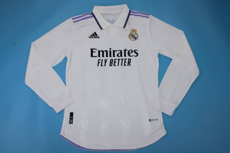 AAA(Thailand) Real Madrid 22/23 Home Long Soccer Jersey(Player)
