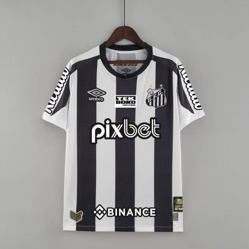 AAA(Thailand) Santos 2022 Away With Sponsers Soccer Jersey