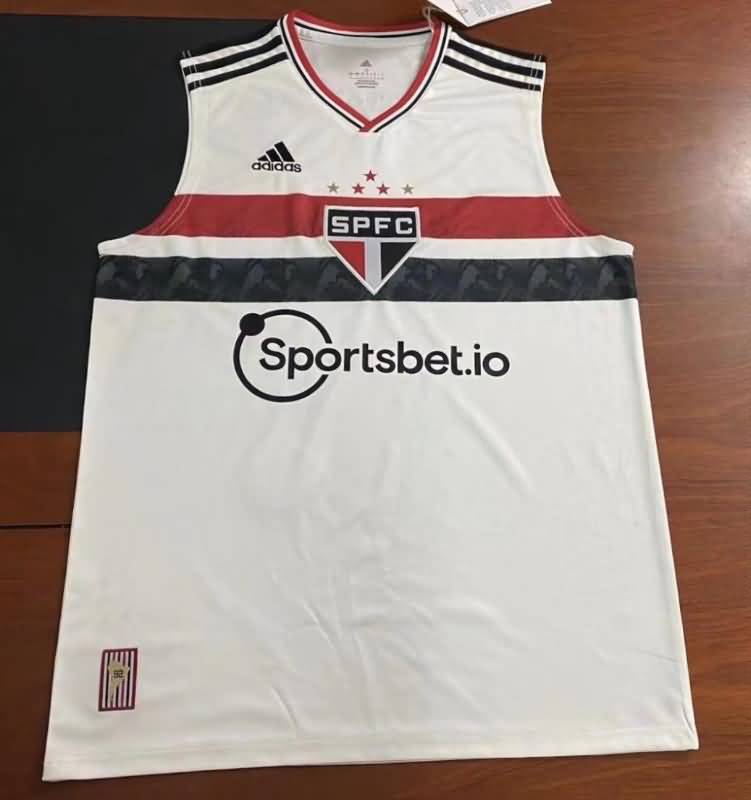 AAA(Thailand) Sao Paulo 2022 White Vest Soccer Jersey