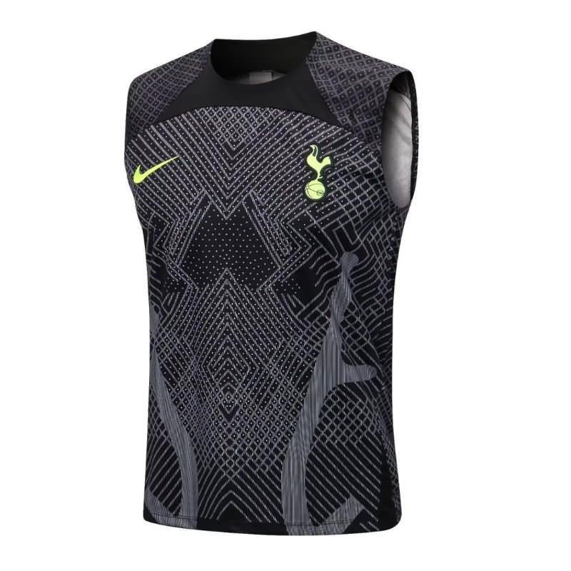 AAA(Thailand) Tottenham Hotspur 22/23 Black Grey Vest Soccer Jersey