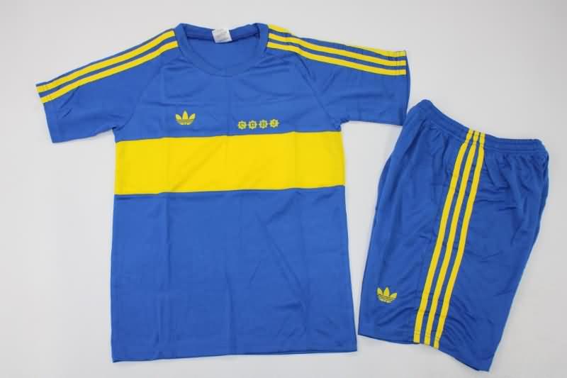Boca Juniors 1981 Kids Home Soccer Jersey And Shorts