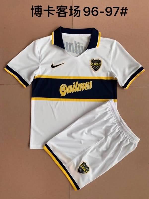 Boca Juniors 1996/97 Kids Away Soccer Jersey And Shorts