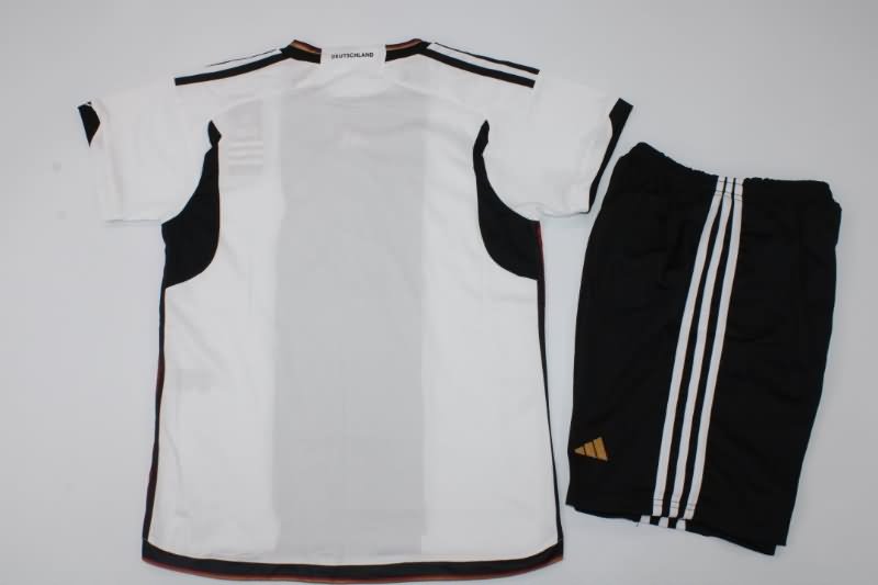 Germany 2022 Kids Home Soccer Jersey And Shorts