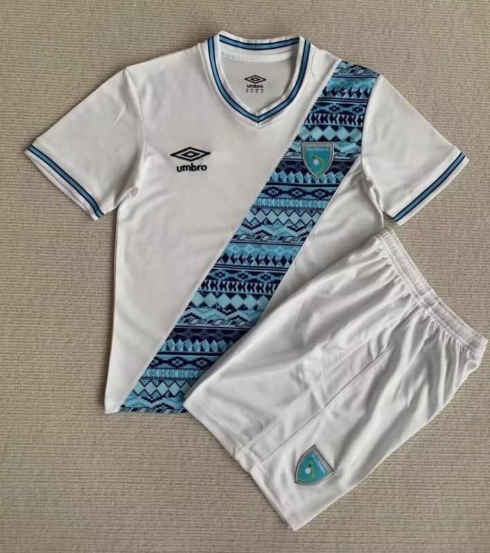 Guatemala 2023 Kids Home Soccer Jersey And Shorts