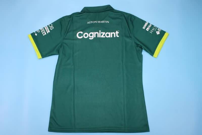 AAA(Thailand) Aston Martin 2022 Green Polo Soccer T-Shirt