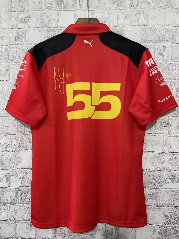AAA(Thailand) Ferrari 2023 Red Polo Soccer T-Shirt 02