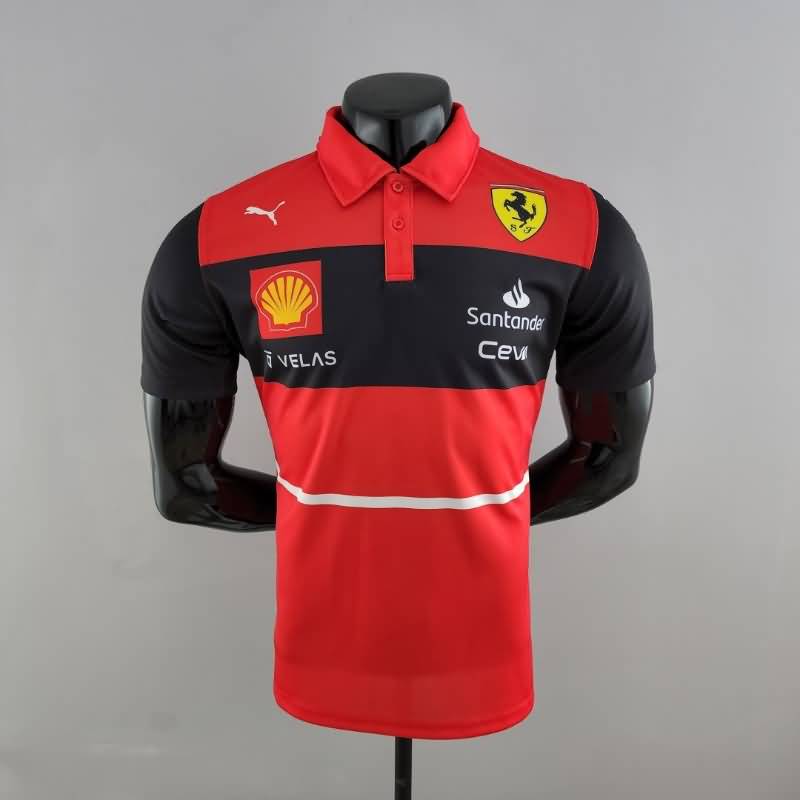 AAA(Thailand) Ferrari 2022 Red Polo Soccer T-Shirt 03