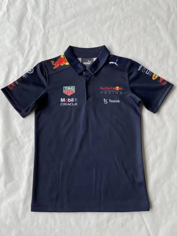 AAA(Thailand) Red Bull 2022 Dark Blue Polo Soccer T-Shirt 03