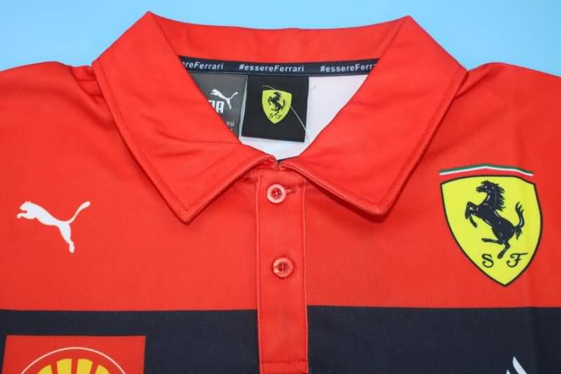 AAA(Thailand) Ferrari 2022 Red Polo Soccer T-Shirt 04
